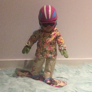 Retired Snowboard Outfit and Snowboard for American Girl (doll not included)